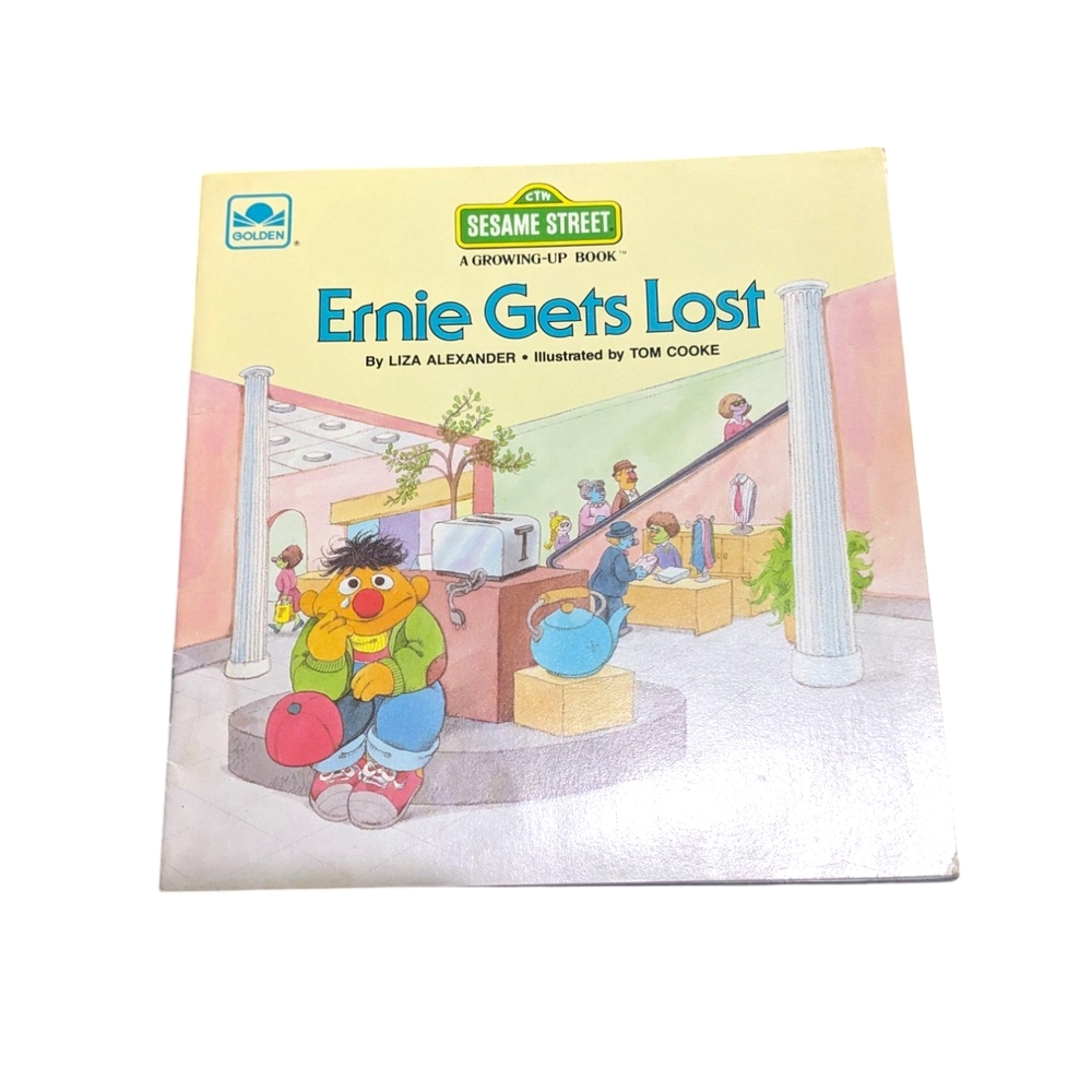 Sesame Street 'Ernie Gets Lost' Book Vintage Sesame Street Book 3/$20